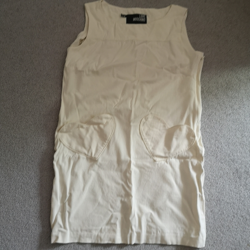 Love Moschino Heart Pockets Mini Shift Dress